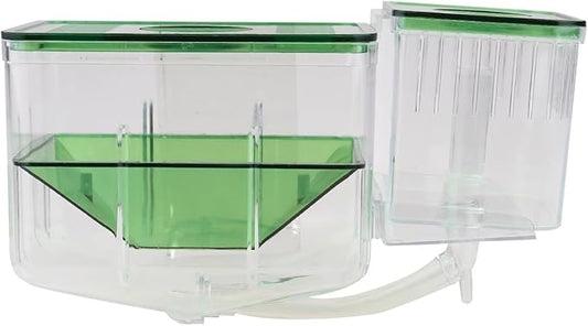 DOITOOL Pneumatic Hatching Box Aquarium Isolation Tank for Fish Fry Nursery Transparent Fish Tank Fry Box with Self-Guided Circulation for Home Aquatic Pets