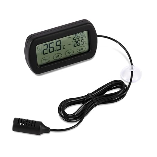 VICASKY Reptile Tank Thermometer Digital Humidity Monitor Freezer Alarm Egg Incubation Safe