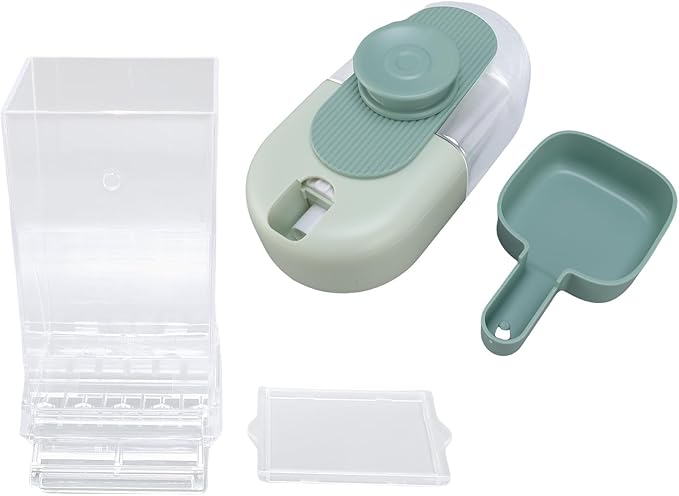 Bird Feeder and Water Dispenser Set, Automatic Cage Food Container for Medium and Large Birds, Transparent Plastic - Gravity Driven Convenience, No Mess Design, Easy Installation