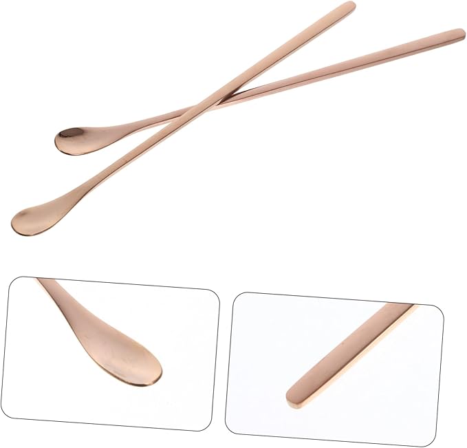 Mipcase 2pcs Stainless Steel Reptile Food Scoop Small Pet Feeding Spoon for Lizards and Reptiles Ergonomic Design for Easy Use and Maintenance Compact and Lightweight Tool for Convenient