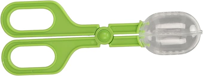 Acouto Reptile Tongs Reptile Clamp and Tool Poop Scoop with Lizard Stainless Steel Tweezers Pet SuppliesReptiles & AmphibiansTerrariums (Green)