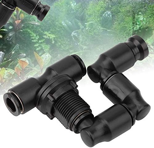 Reptiles Fogger Mist Sprinkler Adjustable Reptile Forest Super Fogger Mist System Black Pet Cooling System for Rainforest