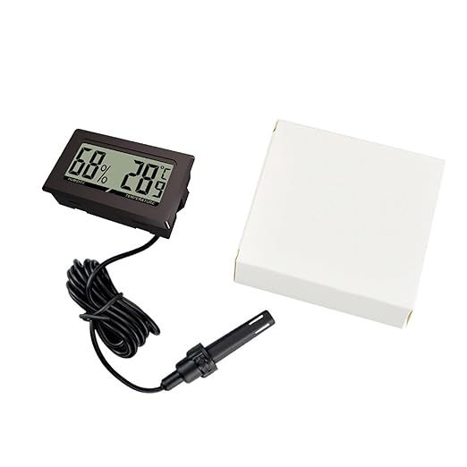 Practical Digital Hygrometer Thermometer for Vivariums and Incubators with Accurate Measurements and Humidity for Eggs and Humidity Control