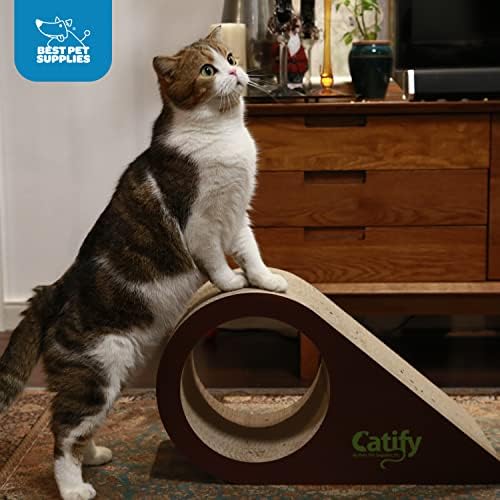 Best Pet Supplies Catify Corrugated Cardboard Cat Scratcher - Droplet - Image 4