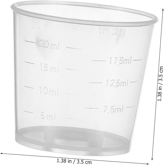Abaodam Compact Reptile Feeder Cups 30 Piece Set 20ml Measuring Cups Durable Easy to Use for Daily Feeding
