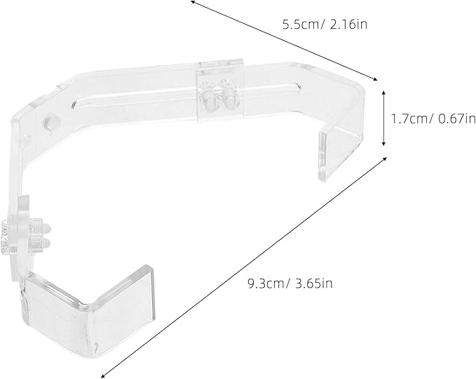 GANAZONO 2pcs Aquarium Lamp Stand Clips Durable Light Fixing Claw for Reptiles Terrariums Sturdy Support for Glass Tanks and Lighting