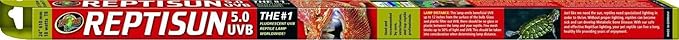 Zoo Med T8 ReptiSun 5.0 UVB Fluorescent Reptile Lamp, 24 Inch