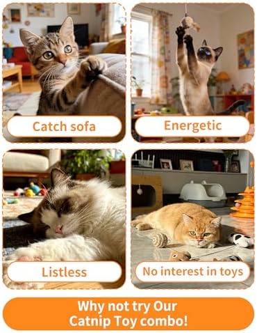PET SHOW 20 Pack Cat Toys Sponge Balls 1.57inch for Indoor Cats Kitten - Image 4