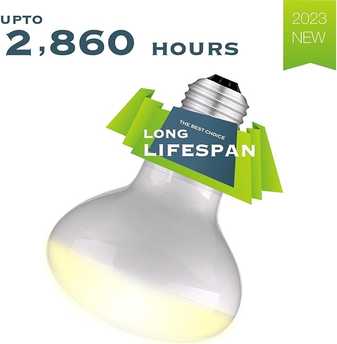 Reptile Heat Bulb Lamp, 150W 2-Pack Daylight Basking Spot, Bearded Dragon/Turtle/Lzard/Gecko Light Bulb, UVA Heat Lamp, Basking Light for Reptiles