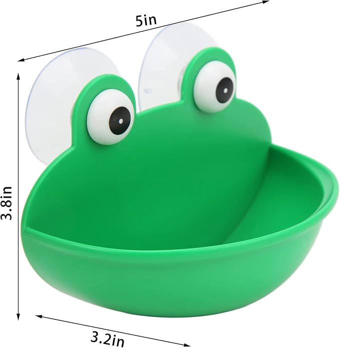 HEEPDD Safer Amphibian Water, Soap Holder for Frogs and Geckos, 3.2 X 5 X 3.8 Inches for Habitats Safer Amphibian Water, Plastic Bathroom Nan Crawler Supplies