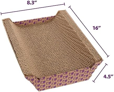 SmartyKat Super Scratcher Chaise Corrugated Cat Scratcher,Catnip Infusion Technology - Brown,One Size,(Pack of 6) - Image 2