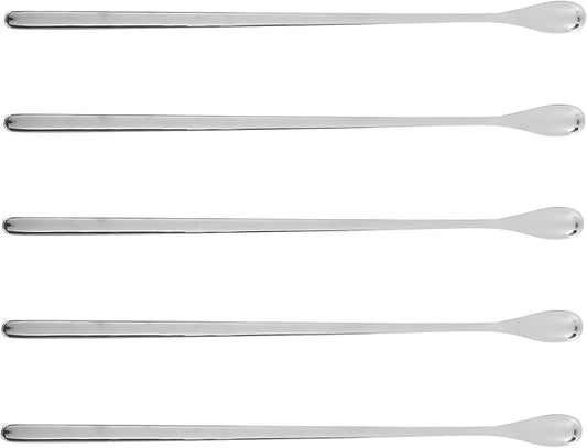 GANAZONO 5pcs Lizard Food Scoops Pet Feeding Utensils Reptile Feeding Spoon Long Handle