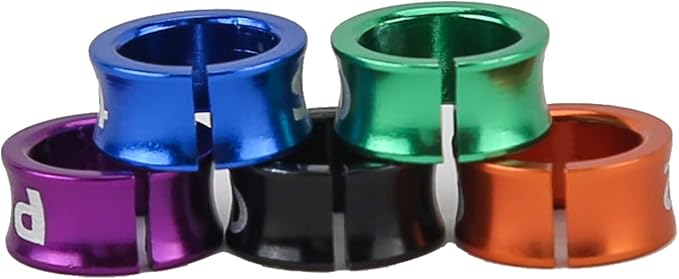 Open Bird Ring Bird Band Bird Foot Ring Bird Leg Bands Rings for Birds Tags Aluminum Alloy Split Ring Mixed Color for Parrots Hibiscus Bird Finches Etc 50Pcs (ID 3.7MM)