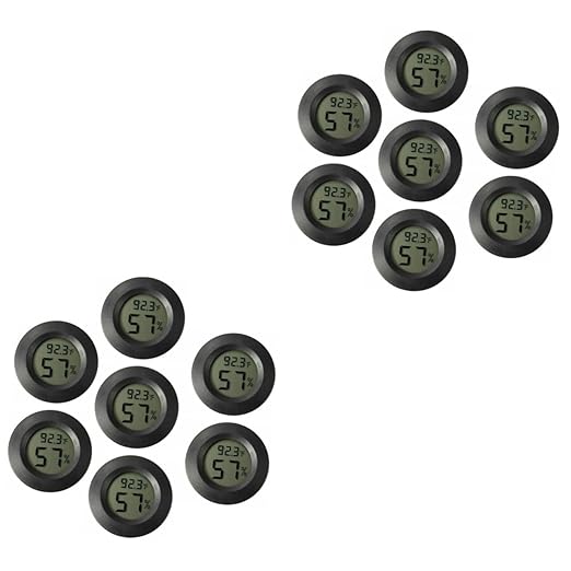 Happyyami 14pcs Mini Digital Hygrometer Thermometer Humidity Temperature for Terrarium Plant