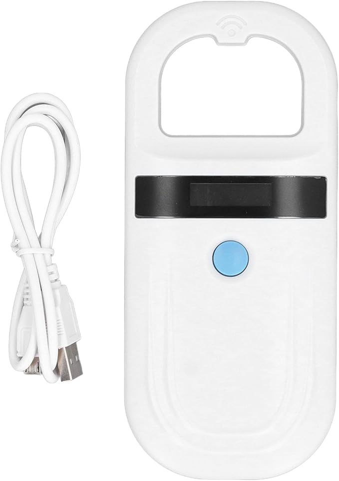 ciciglow Pet Microchip Scanner, 134.2KHz ISO11784 85 FDX-B, 128 Labels, Built-in Buzzer