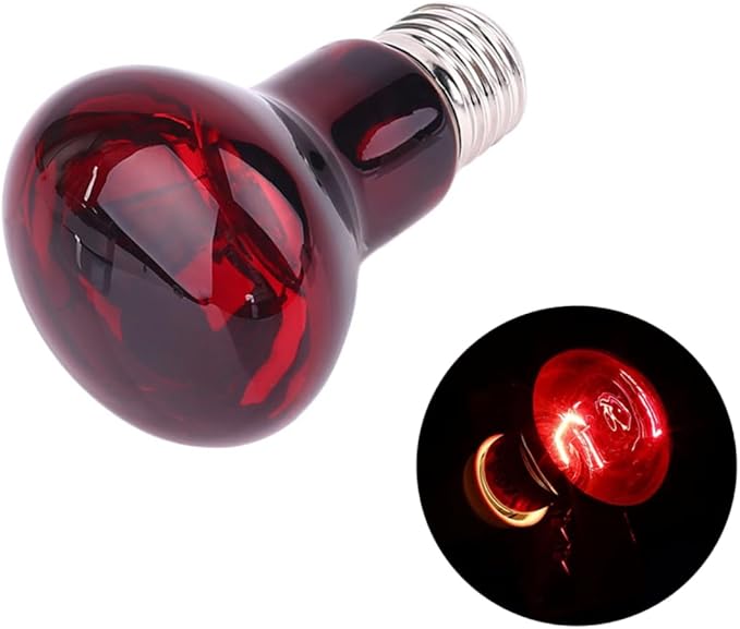 Milisten 3Pc Reptile Heating Lamp Light Emitter for Lizard Snake and Pet Aquariums Non Light Heater with High Thermal Efficiency Hour Heat Source