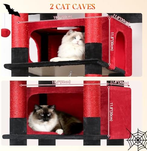 Globlazer Gothic Giant Tall Heavy Duty Cat Tower for Indoor Large Cat, F83B - Image 2