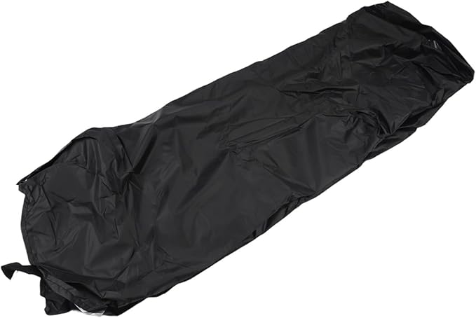 Triangle Rabbit Hutch Cover, Outdoor Guinea Pig Cage Protector, Heavy Duty 210D Oxford Cloth, Windproof Dust Cover with Clear Front Folding, Weather Resistant S(black 180x52x86cm)