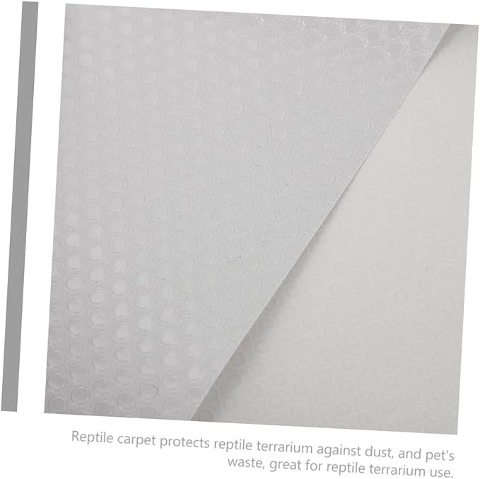 GANAZONO Reptile Carpet Mat for Terrarium Bedding Durable Eva Substrate Easy Clean and Comfortable for Bearded Dragons Geckos Snakes and Turtles Gray