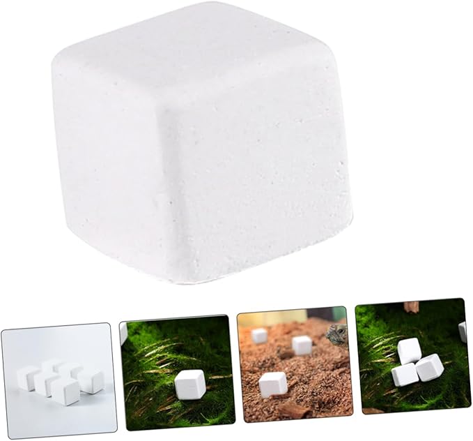 Yardwe 30pcs Natural Mineral Block for Reptiles Amphibians Enhances Health for Tortoise Turtle Lizard Frog Chameleon Supports Growth Vitality Stabilizes Aquatic Environment