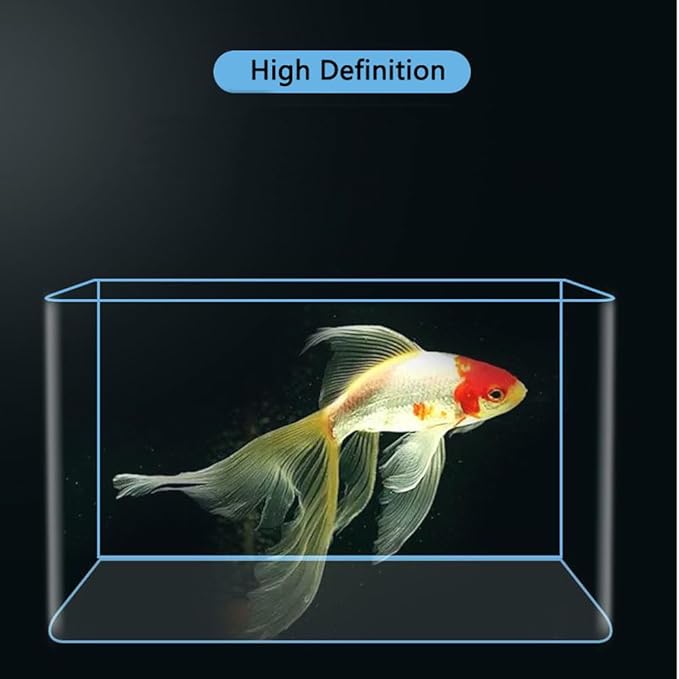 0.9 Gallon Aquarium Fish Tank，Rimless Aquarium Tank，7.1" L × 5.1" W × 5.9" H