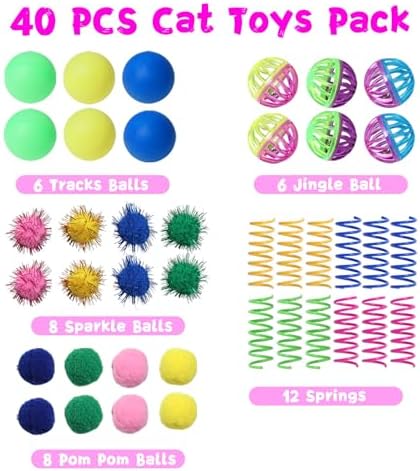 Cat Toys for Indoor Cats 40 PCS Kitten Toys - Image 2