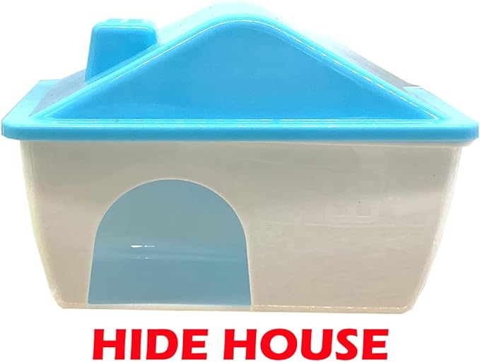 Extra Large 3-Levels Habitat Dwarf Hamster Mansion Mouse House for Rodent Gerbil Mice Rat with Crossover Tube Tunnel Expandable and Customizable with Exercise Running Wheel Food Bowl Water Bottle