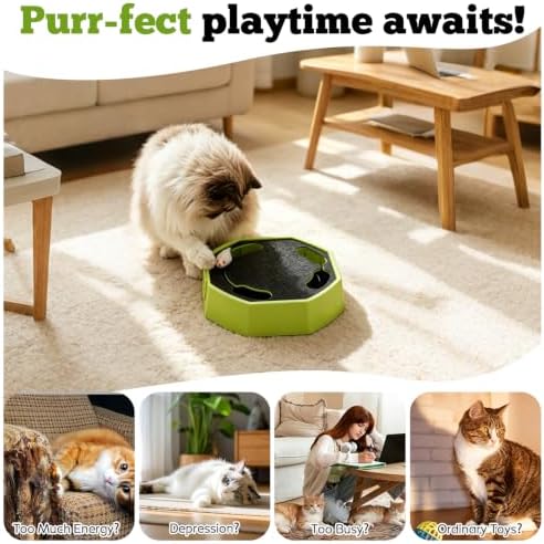 Automatic Cat Toy, Rechargeable Interactive Cat Toy with 4 Modes & Sounds - Image 2