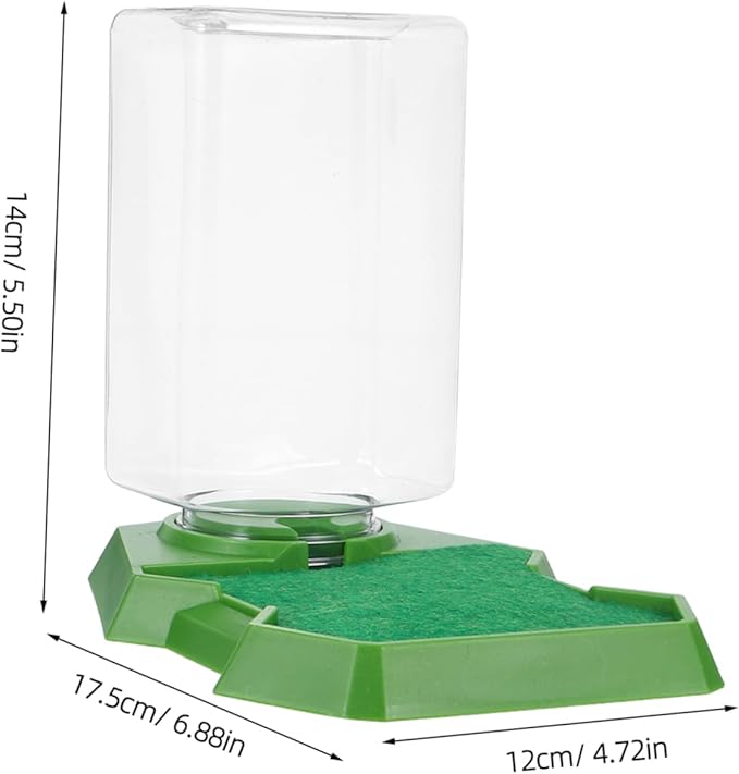 SUPVOX Reptile Feeding Box Lizard Water Dispenser for Gecko Tortoise Food Dish Plastic Water Bowl Reptile Hydration