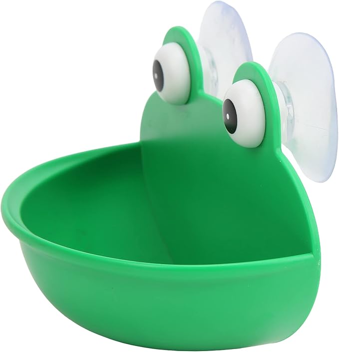 GLOGLOW Safer Amphibian Water, Plastic Bathroom Soap Holder for Frogs and Geckos, 3.2 X 5 X 3.8 Inches for Habitats