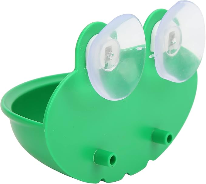 GLOGLOW Nan Safer Amphibian Water, Plastic Bathroom Soap Holder for Frogs and Geckos, 3.2 X 5 X 3.8 Inches for Habitats Crawler Breeding Tools, Reptile Hatching Supplies