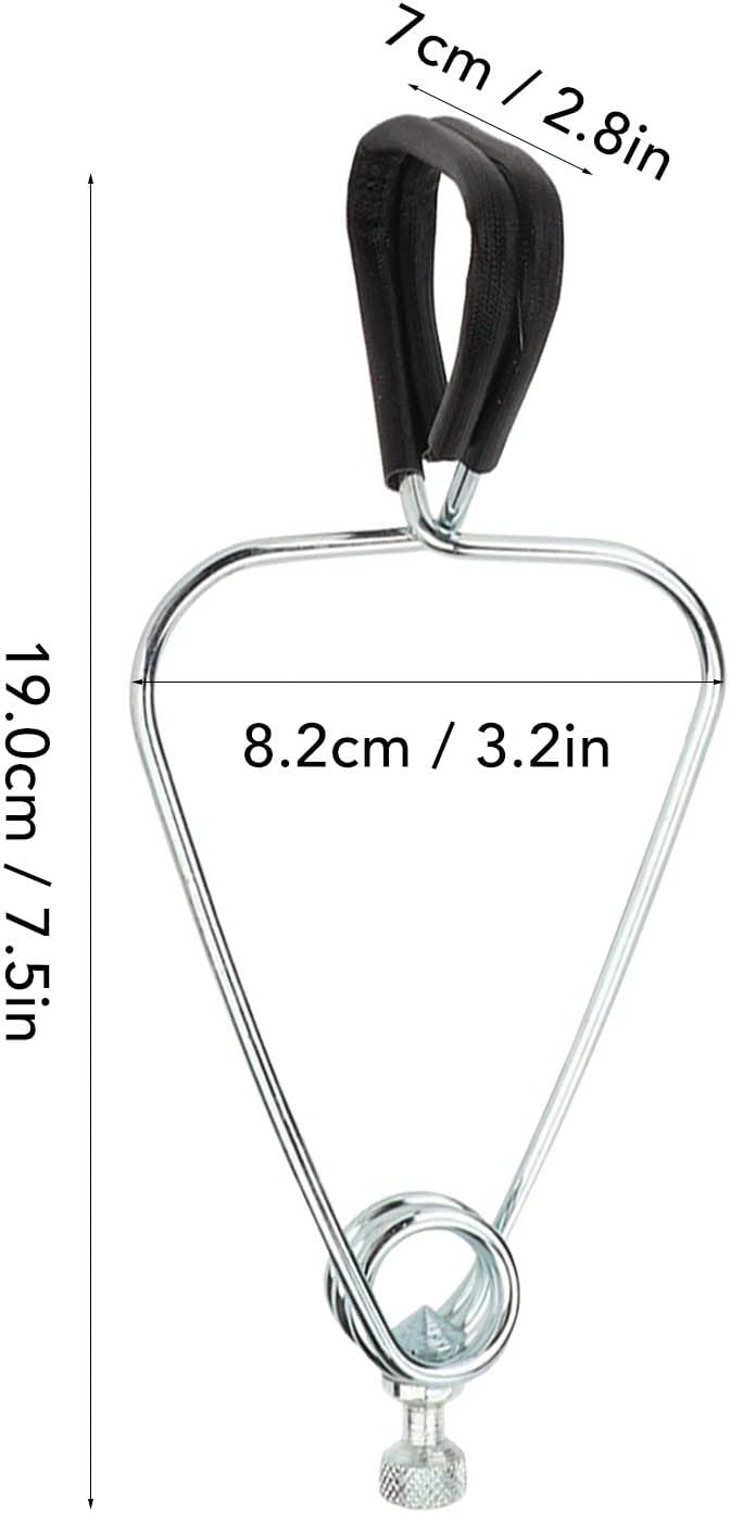 2 Sets Reptile Lampshade Holder, Adjustable Clamp Lamp Stand Iron Clamp Stand Fixture Heat Dome Light Bracket for Reptile Pets