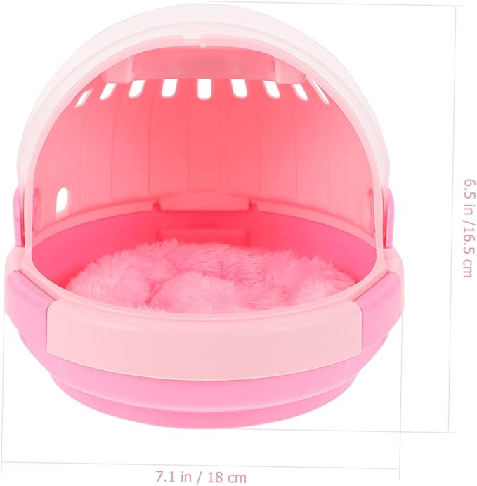 Portable Parrot Cage PET Carrier with Warm Nest Pad for Outdoor Use Hand-held Bird Carrier for Young Birds and Breeding