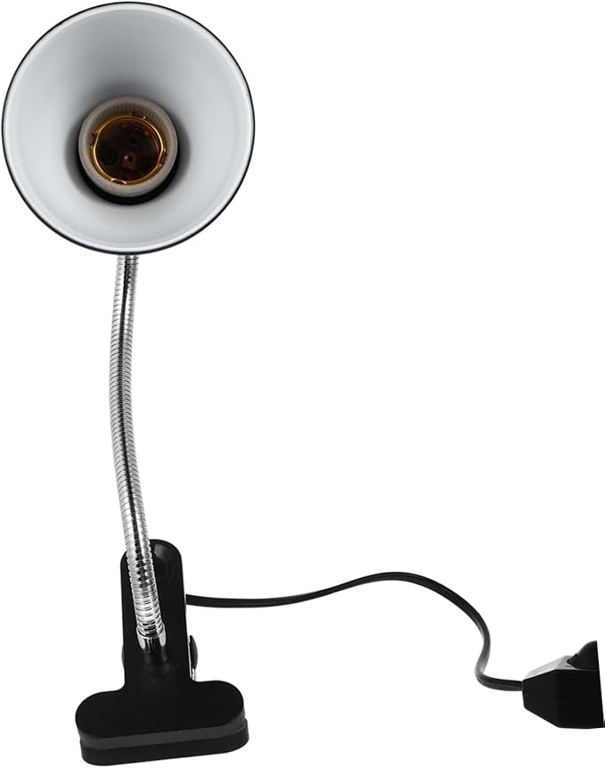 BESPORTBLE Turtle Tank Light Reptile Lamp for Bearded Dragons Turtles Heat Lamps for Reptiles Reptile Decor Sunburn Light Cover Adjustable Back Heating Lamp Shade Light Holder Us Plug
