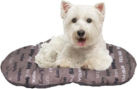 Ferplast Cat Bed, Dog Bed Washable Pet Mat Cushion in Cotton with Soft Padding, 55 x 36 cm. Brown