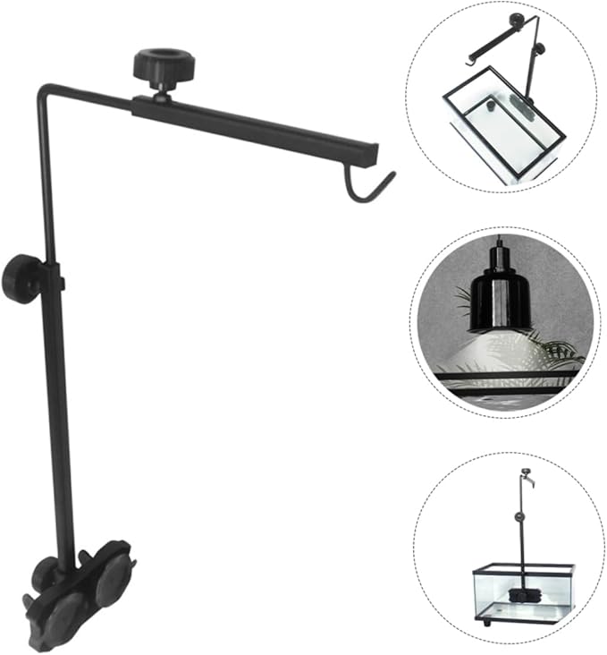 Garneck Reptile Light Stand for Turtle Basking Lamp Versatile Bracket for Fish Tank Lighting for Reptile Accessories and Aquatic Plants