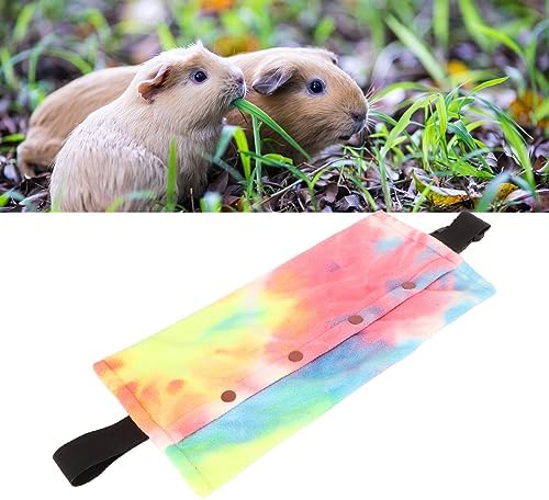 Reptile Sling Carrier with Adjustable Strap, Soft Warm Pouch for Bearded Dragon, Lizard, Leopard Gecko, Hamster, Small Animals, Iridescent