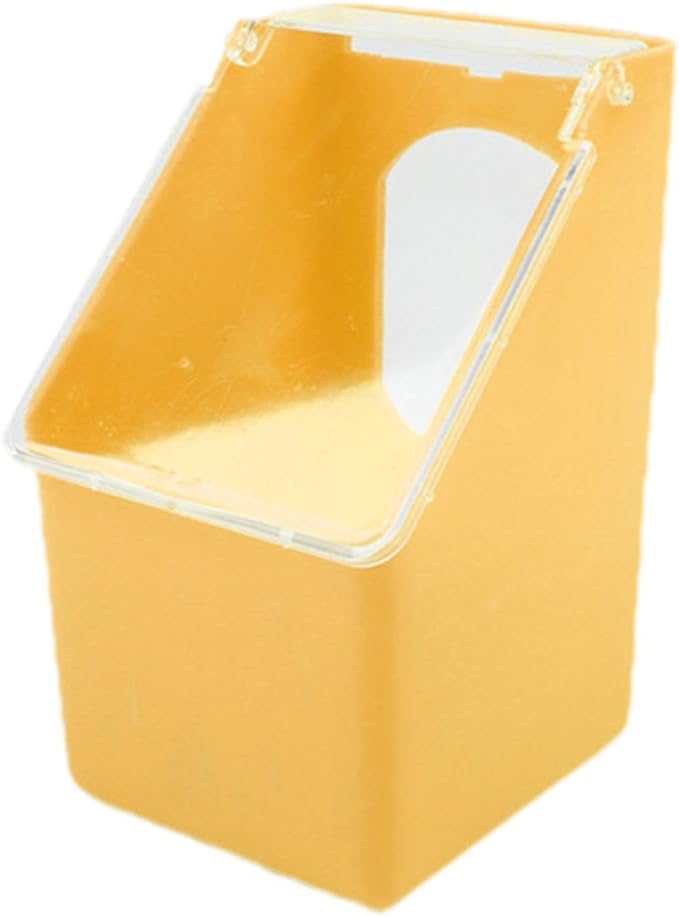 Pigeon Feeder, Food Storage Case, Single Hole Hanging Box, Dove Bird Feeding Case for Parrots Canaries Chickens Pigeons, Coffee