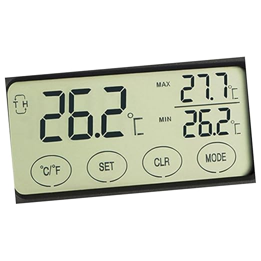 VICASKY Reptile Tank Thermometer Digital Humidity Monitor Freezer Alarm Egg Incubation Safe