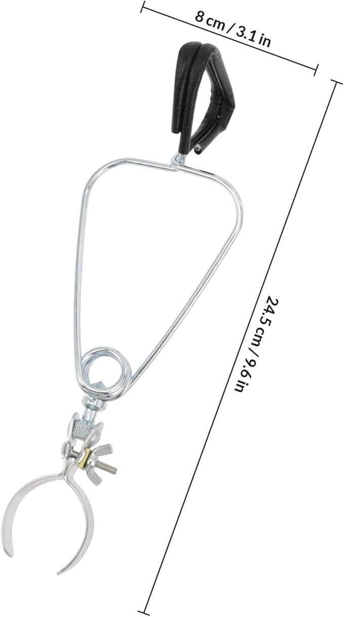 Reptile Lampshade Clip Aluminum Alloy Dome Clamp Spring Clip Lamp Holder for Pet Heat Lamp Fixture Suitable for Reptile Habitat Lighting