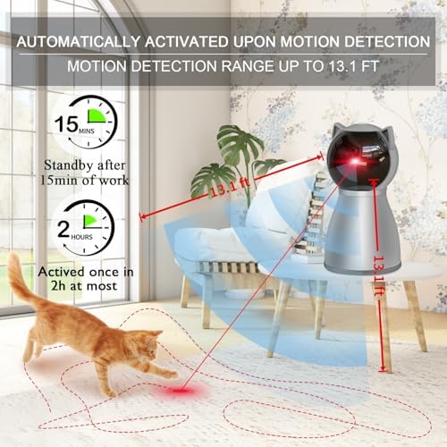 YVE Life Interactive Cat Toys Laser for Indoor Cats,Automatic Kitten Toys - Image 3