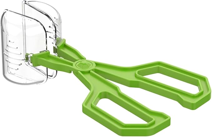 Hygienic Reptiles Feeding Instrument Clear Creature Catcher Multipurpose Tongs Comfort Handle For Safe Creature Handling Terrariums Tongs