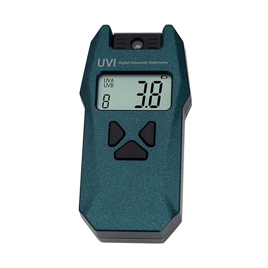 Reptile Tester, UVB/UVI/UVA Handheld Lamp Meter Light Tester with Data Record Function for Measuring 240nm-370nm
