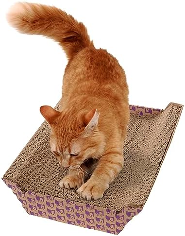 SmartyKat Super Scratcher Chaise Corrugated Cat Scratcher, Catnip Infusion Technology - Brown, One Size - Image 6
