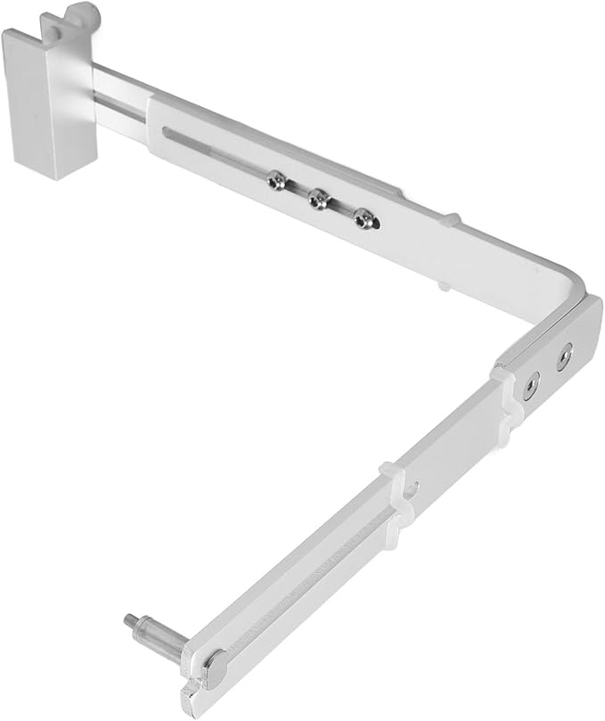 Zunate Aluminum Alloy Fish Tank Light Stand, Adjustable Height Aquarium Lamp Bracket for Reptile Lighting with Minimalist Design and Easy Installation, Silver (Silver)