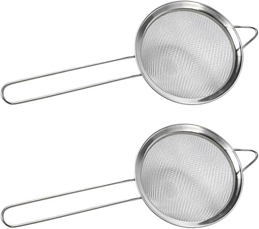 ERINGOGO Reptiles Sand Scoop Lizard Dung Sieve Shovel 2pcs Metal Mesh Filter Tool for Terrarium Cleaning Reptile Box Substrate Scooper