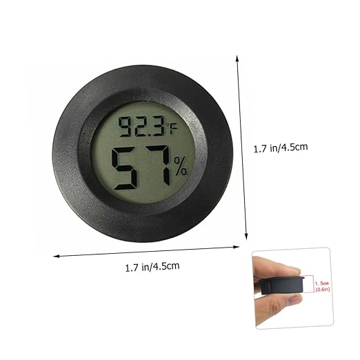 SUPVOX 7-Piece Set Reptile Humidifier Digital Terrarium Thermometer Humidity Gauge
