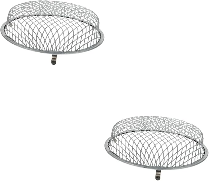FRCOLOR 2pcs Reptile Heat Lamp Mesh Cover Protective Shade for Reptile Box Easy to Install for Basking Turtles and Lizards Safe and Practical Heating