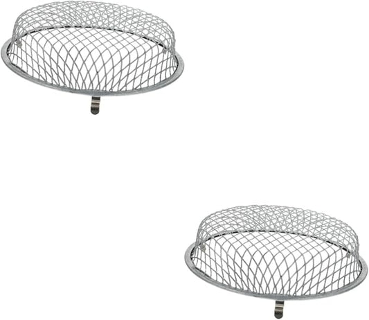FRCOLOR 2pcs Reptile Heat Lamp Mesh Cover Protective Shade for Reptile Box Easy to Install for Basking Turtles and Lizards Safe and Practical Heating