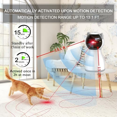 YVE LIFE Interactive Cat Toys Laser for Indoor Cats,Automatic Kitten Toys - Image 3
